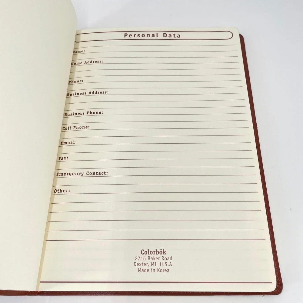 Colorbok Saddle Brown Bonded Leather Journal B5 Lined Gold Gilded Edges 17845